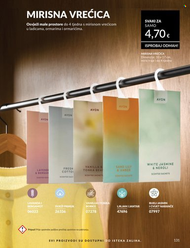 Leták Avon - 1.8.2026 - 31.8.2026. Strana 131