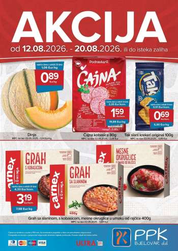 PPK Bjelovar katalog - 12.08.2026. - 20.08.2026.