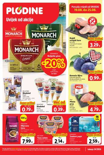 Plodine katalog - 19.08.2026. - 25.08.2026.