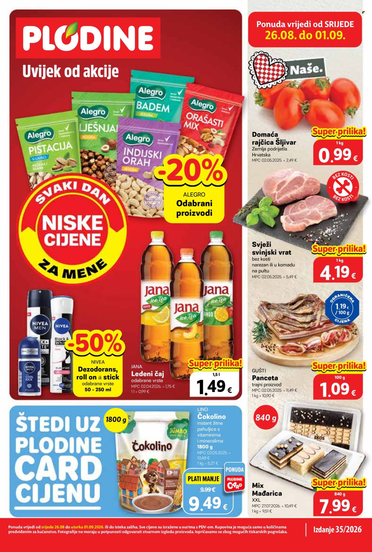 Plodine katalog - 26.08.2026. - 01.09.2026. Stranica 1