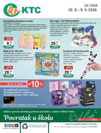 KTC katalog - 26.08.2026. - 08.09.2026.
