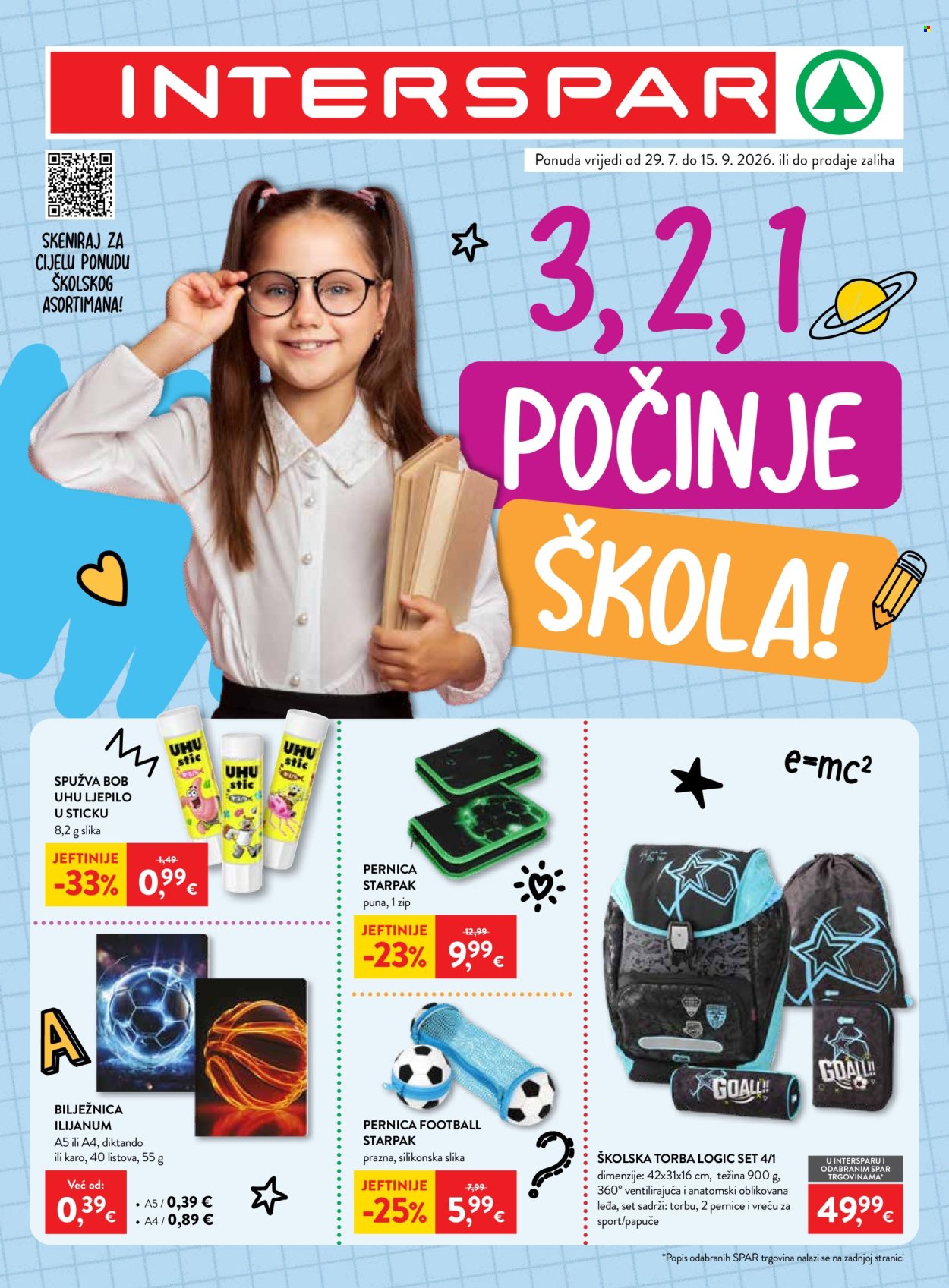 INTERSPAR katalog - 29.08.2026. - 15.09.2026. Stranica 1