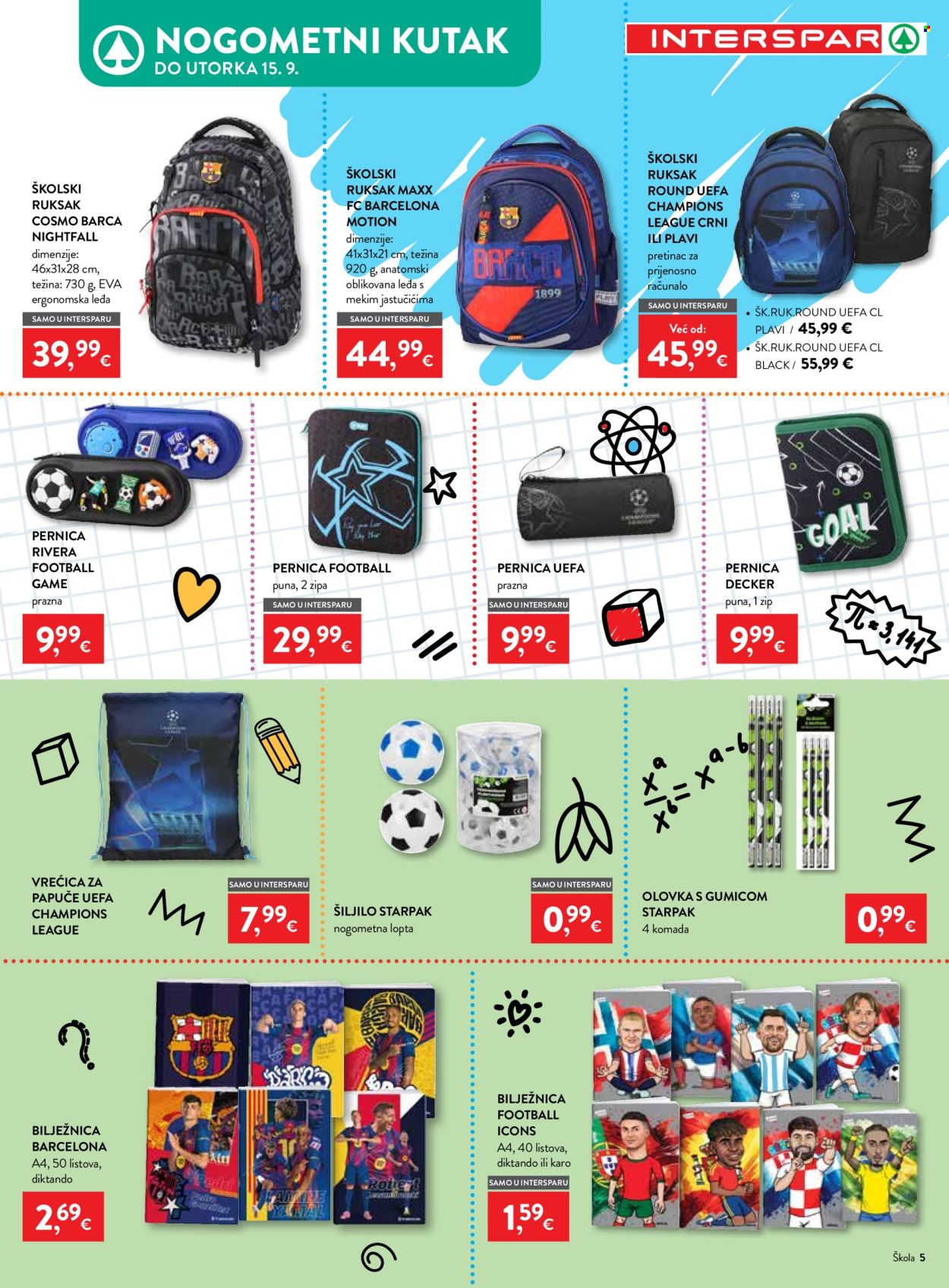 INTERSPAR katalog - 29.08.2026. - 15.09.2026. Stranica 5
