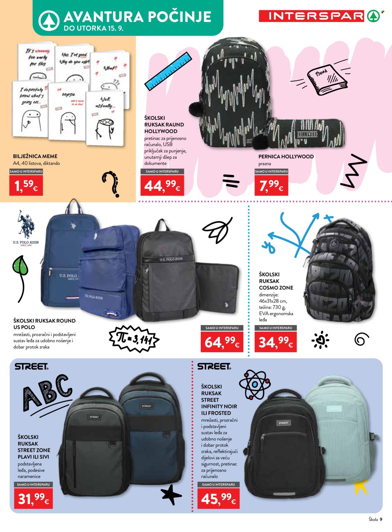 INTERSPAR katalog - 29.08.2026. - 15.09.2026. Stranica 9