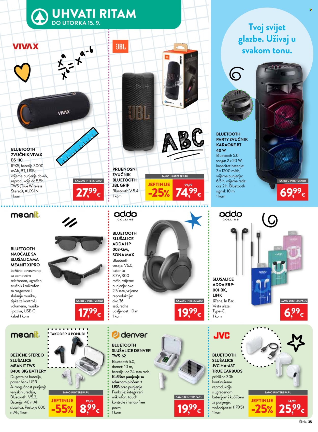 INTERSPAR katalog - 29.08.2026. - 15.09.2026. Stranica 35