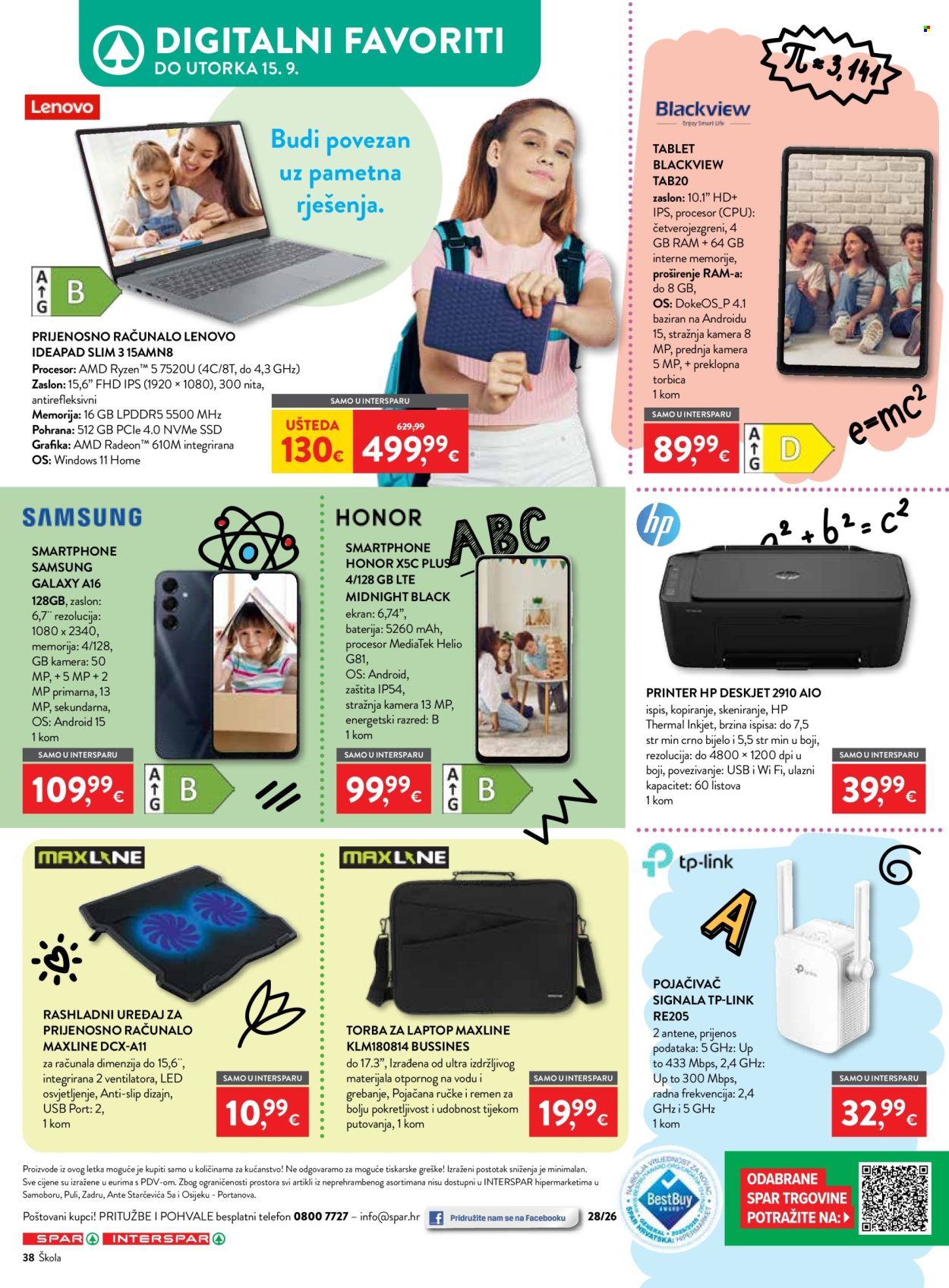 INTERSPAR katalog - 29.08.2026. - 15.09.2026. Stranica 38