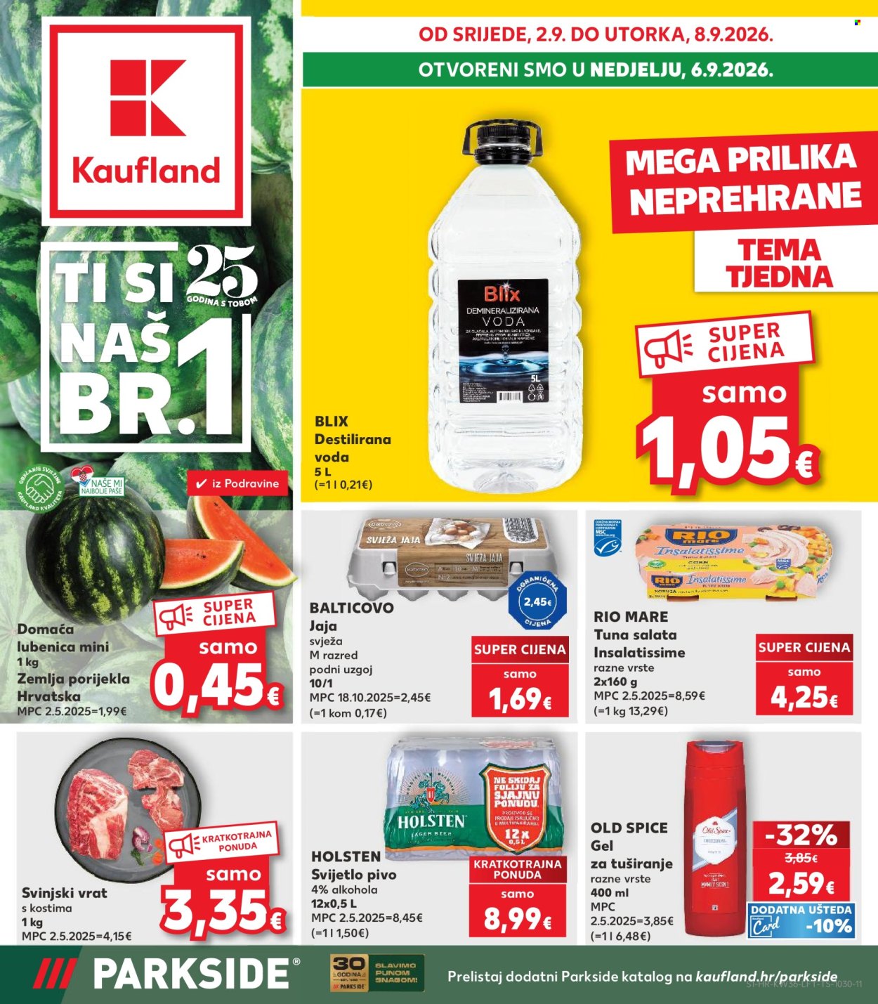 Kaufland katalog - 02.09.2026. - 08.09.2026. Stranica 1