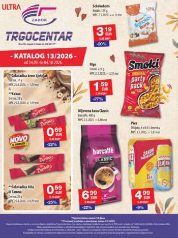 Trgocentar katalog - 14.09.2026. - 04.10.2026.