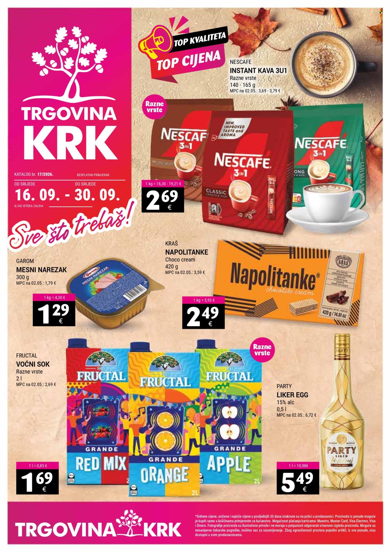 Trgovina KRK katalog - 16.09.2026. - 30.09.2026. Stranica 1