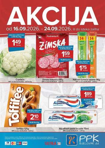 PPK Bjelovar katalog - 16.09.2026. - 24.09.2026.