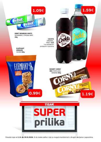 Tisak katalog - 01.09.2026. - 30.09.2026.