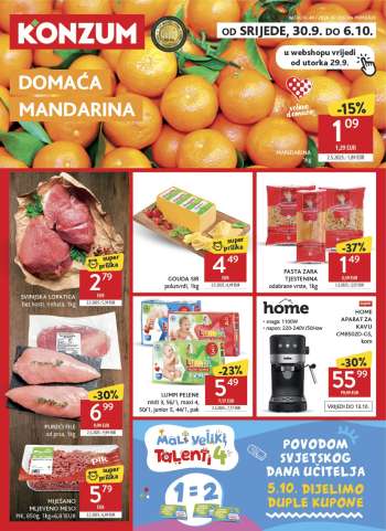 Konzum katalog - 30.09.2026. - 06.10.2026.