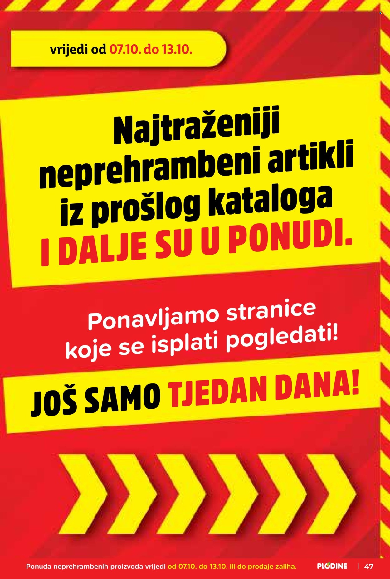 Leták Plodine - 7.10.2026 - 13.10.2026. Strana 47
