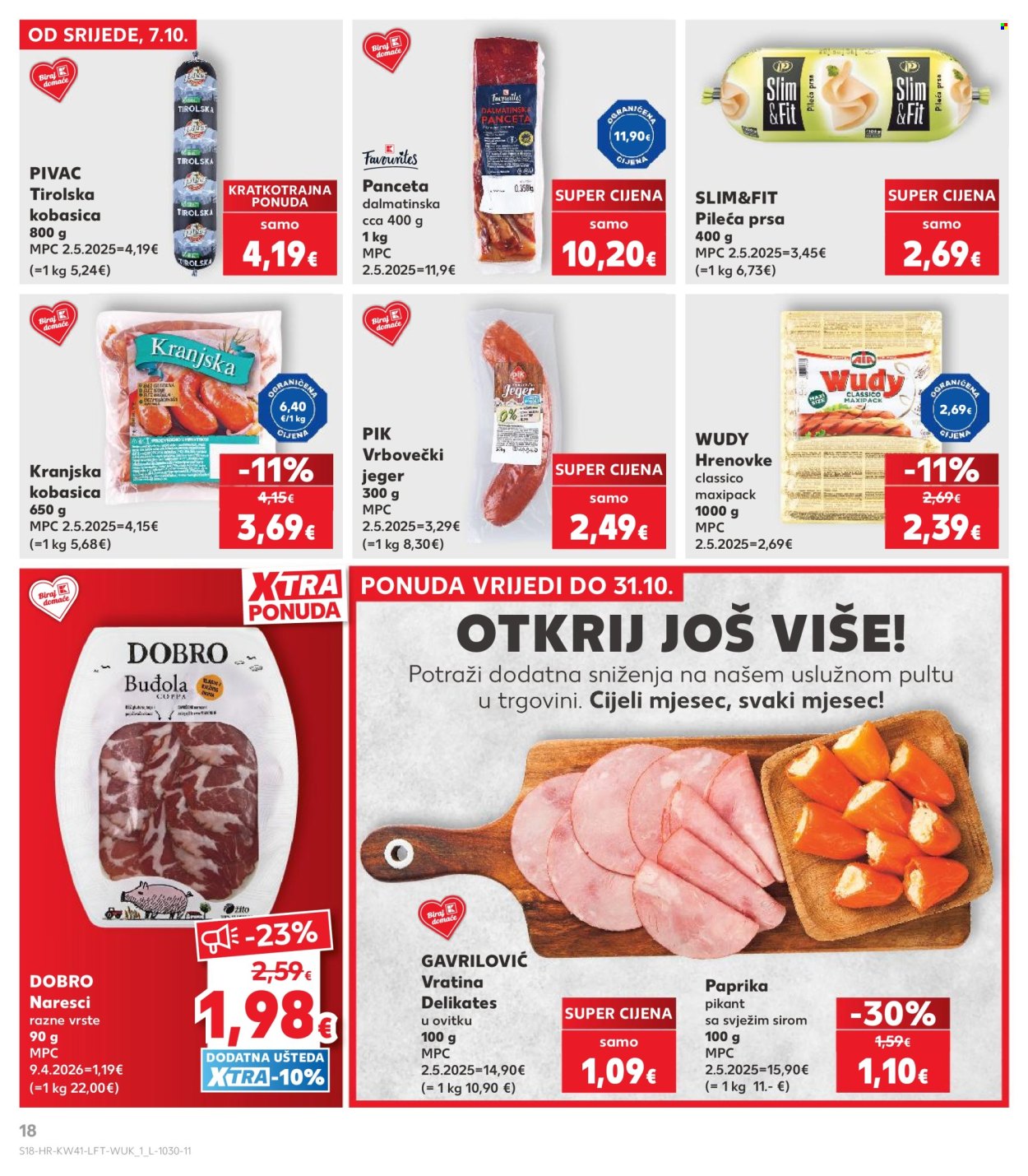 Kaufland katalog - 07.10.2026. - 13.10.2026. Stranica 18
