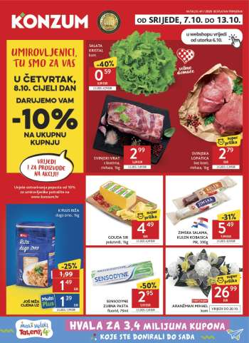 Konzum katalog - 07.10.2026. - 13.10.2026.