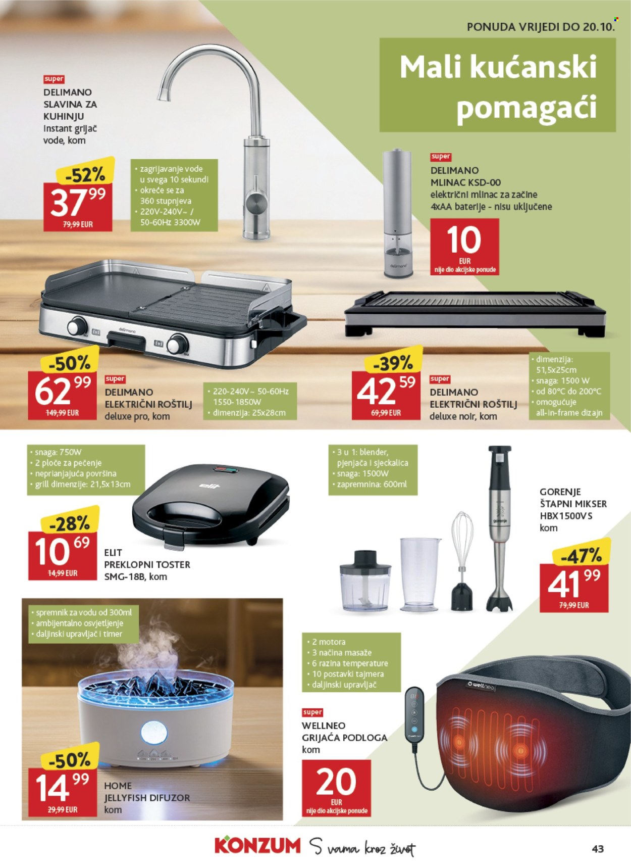 Leták Konzum - 7.10.2026 - 13.10.2026. Strana 43