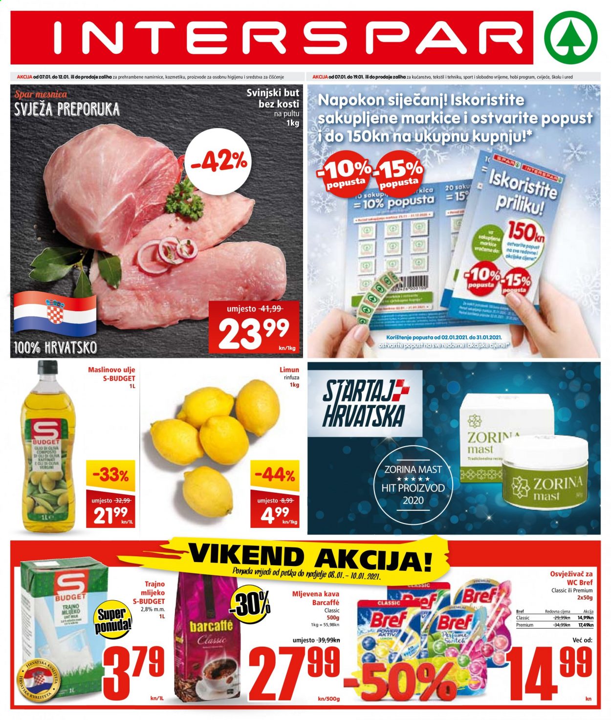 INTERSPAR katalog - 07.01.2021. - 12.01.2021. Stranica 1
