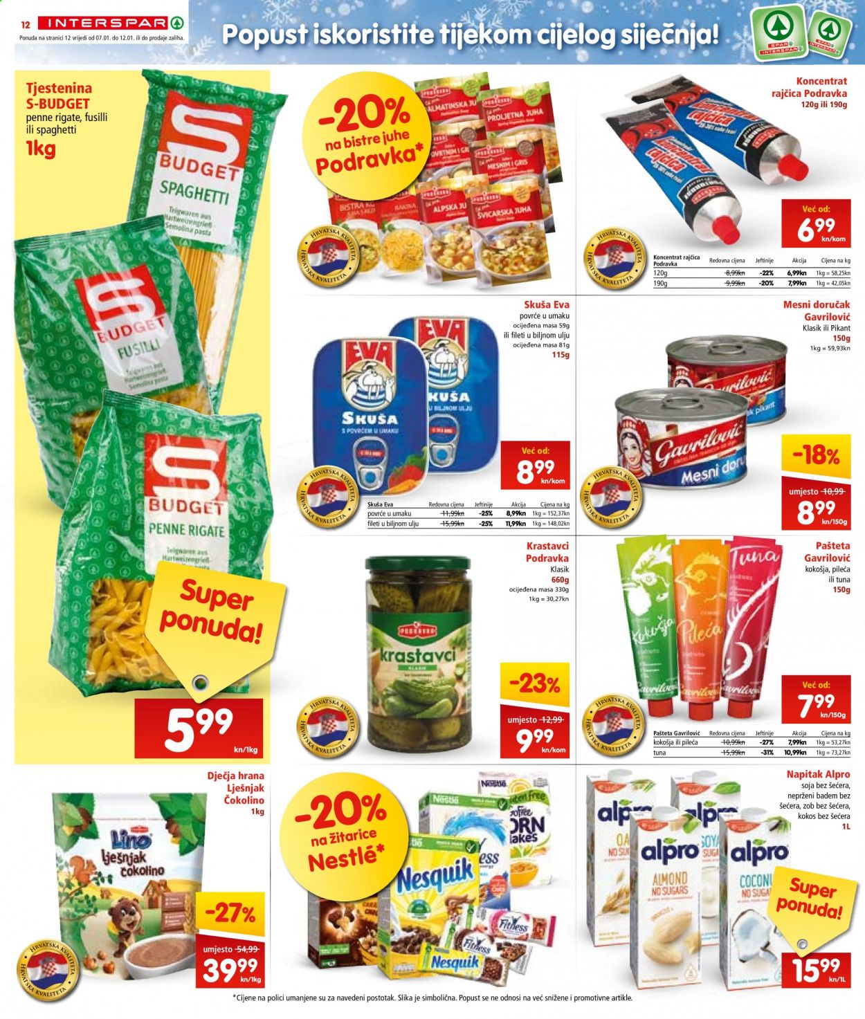 INTERSPAR katalog - 07.01.2021. - 12.01.2021. Stranica 12