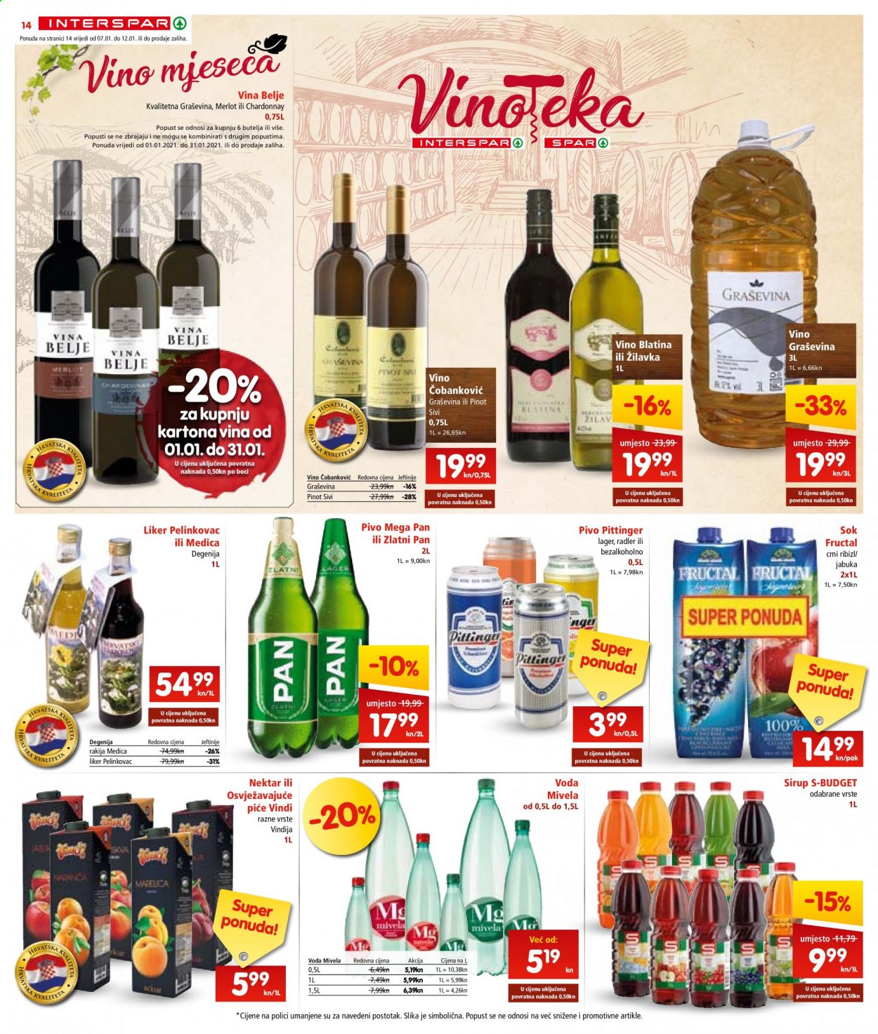 INTERSPAR katalog - 07.01.2021. - 12.01.2021. Stranica 14