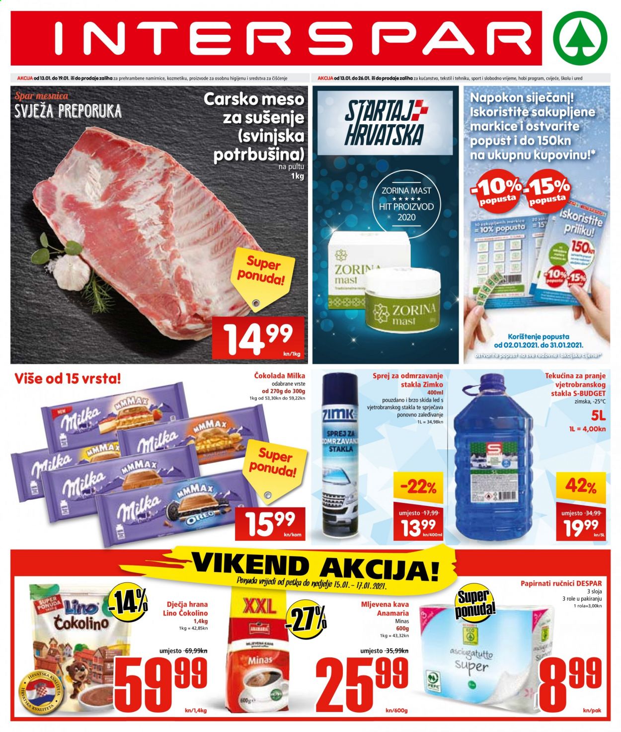 INTERSPAR katalog - 13.01.2021. - 19.01.2021. Stranica 1