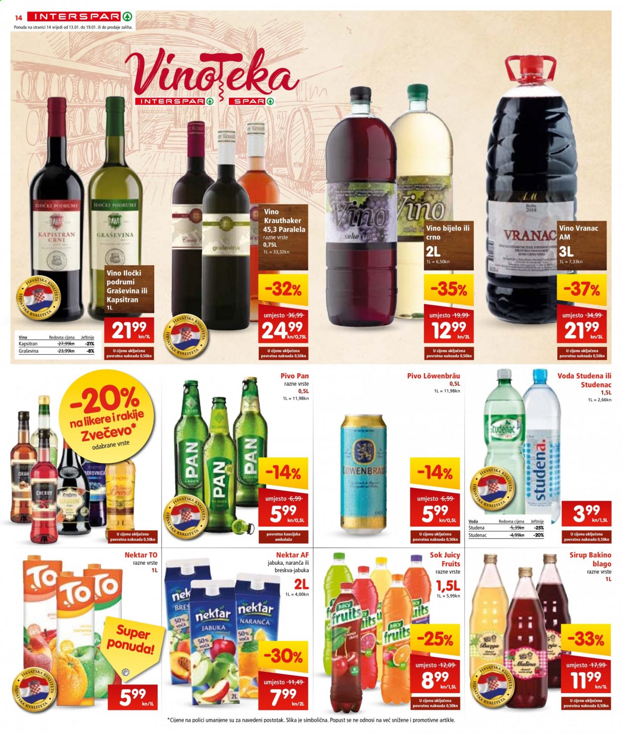 INTERSPAR katalog - 13.01.2021. - 19.01.2021. Stranica 14