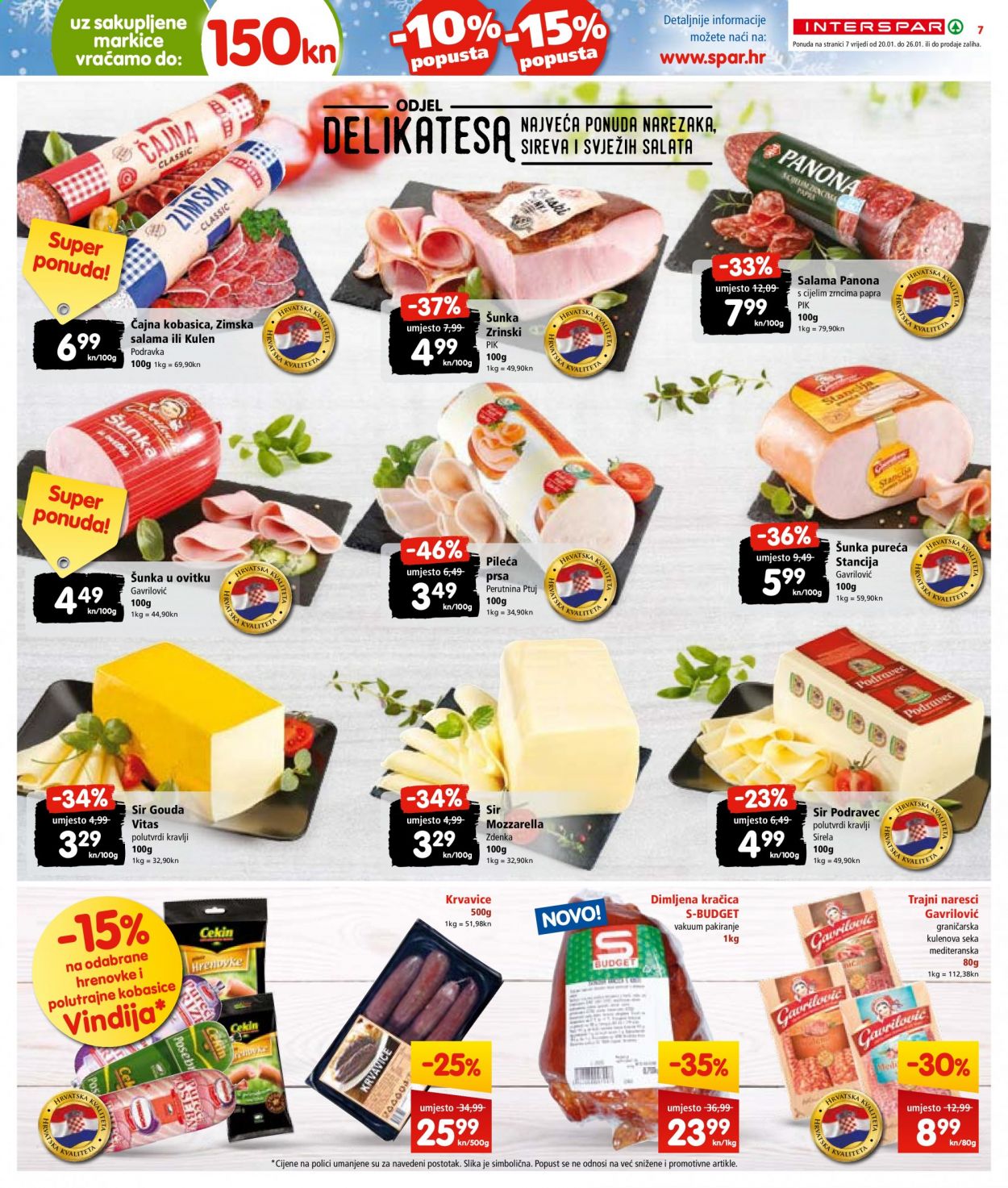 INTERSPAR katalog - 20.01.2021. - 26.01.2021. Stranica 7