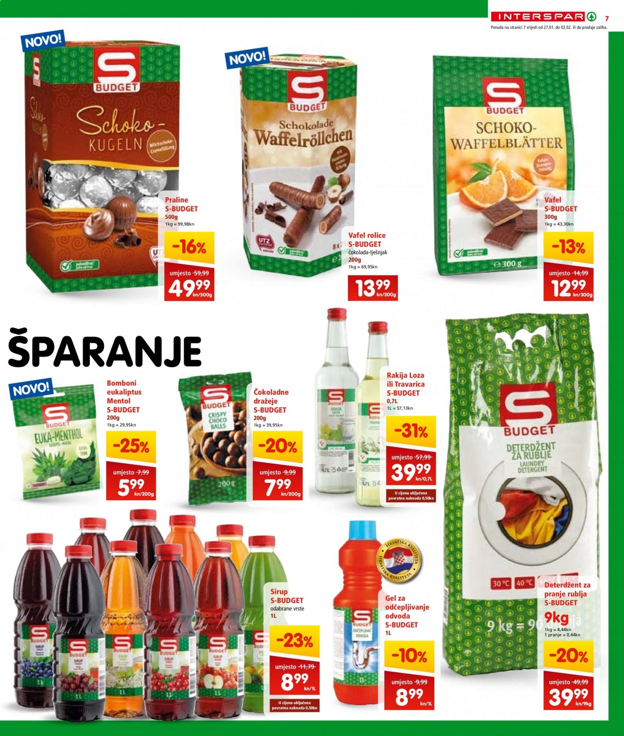 INTERSPAR katalog - 27.01.2021. - 02.02.2021. Stranica 7
