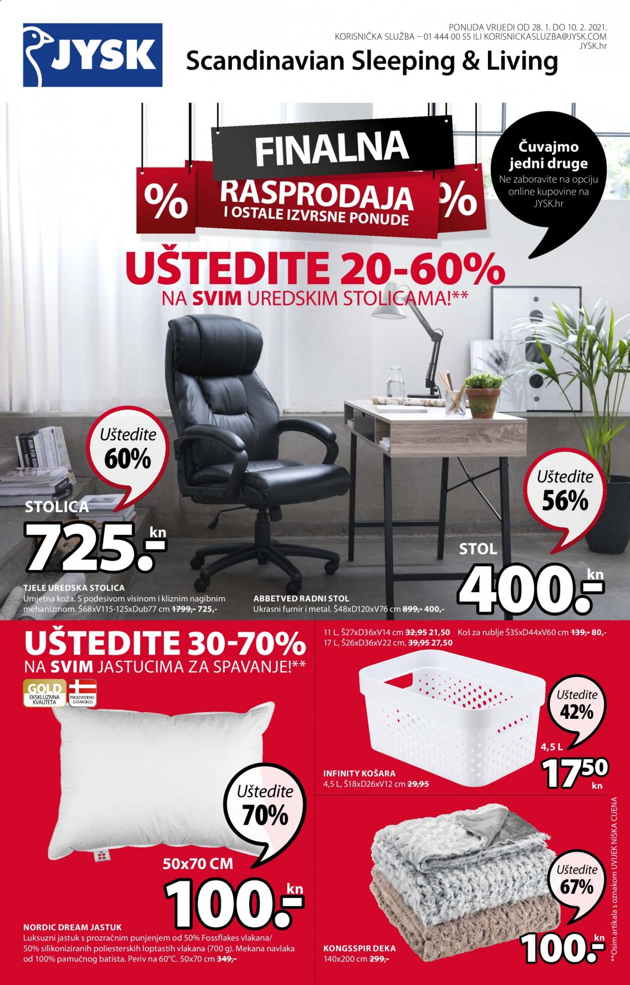 JYSK katalog - 28.01.2021. - 10.02.2021. Stranica 1