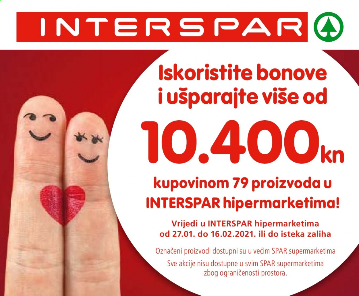 INTERSPAR katalog - 27.01.2021. - 16.02.2021. Stranica 1