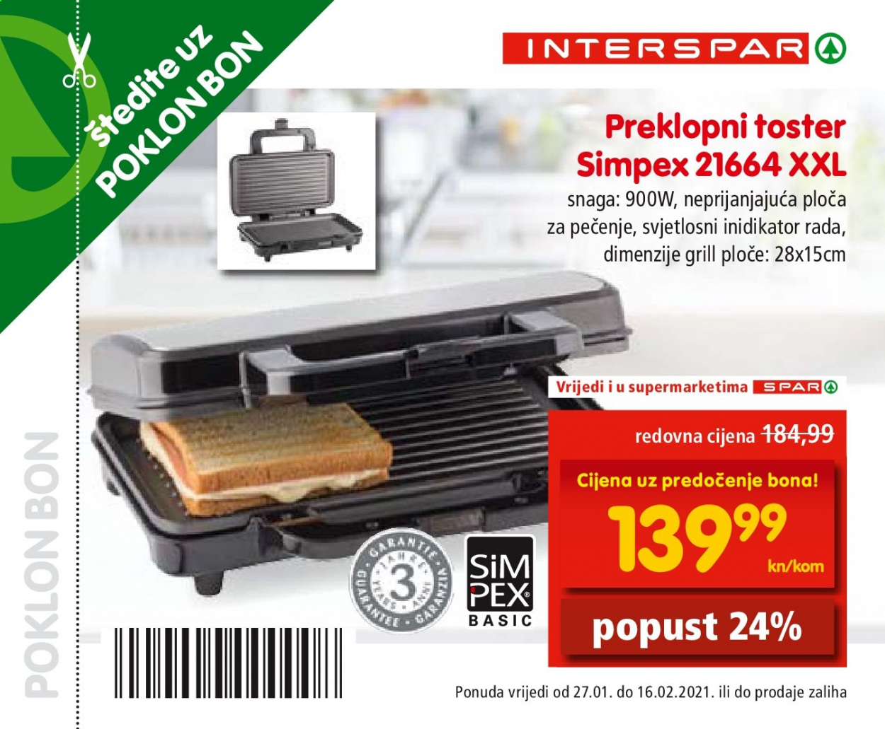 INTERSPAR katalog - 27.01.2021. - 16.02.2021. Stranica 15