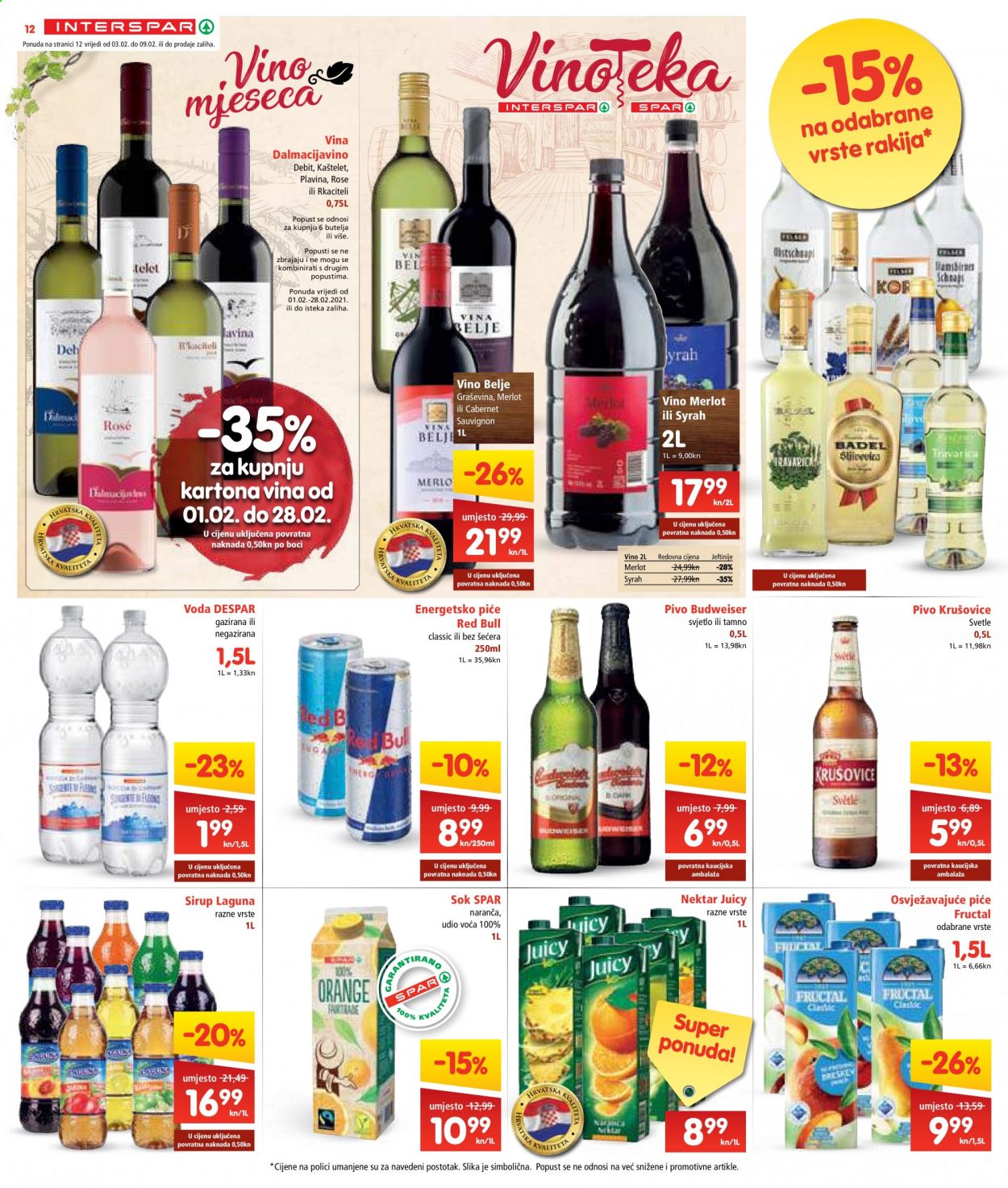 INTERSPAR katalog - 03.02.2021. - 09.02.2021. Stranica 12