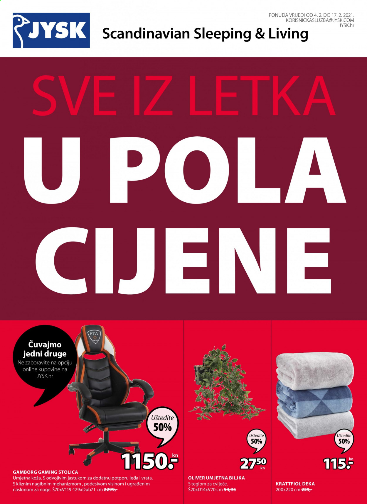 JYSK katalog - 04.02.2021. - 17.02.2021. Stranica 1