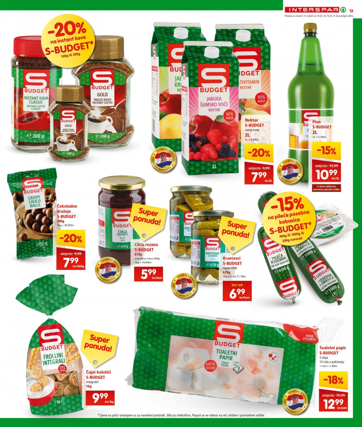INTERSPAR katalog - 10.02.2021. - 16.02.2021. Stranica 13