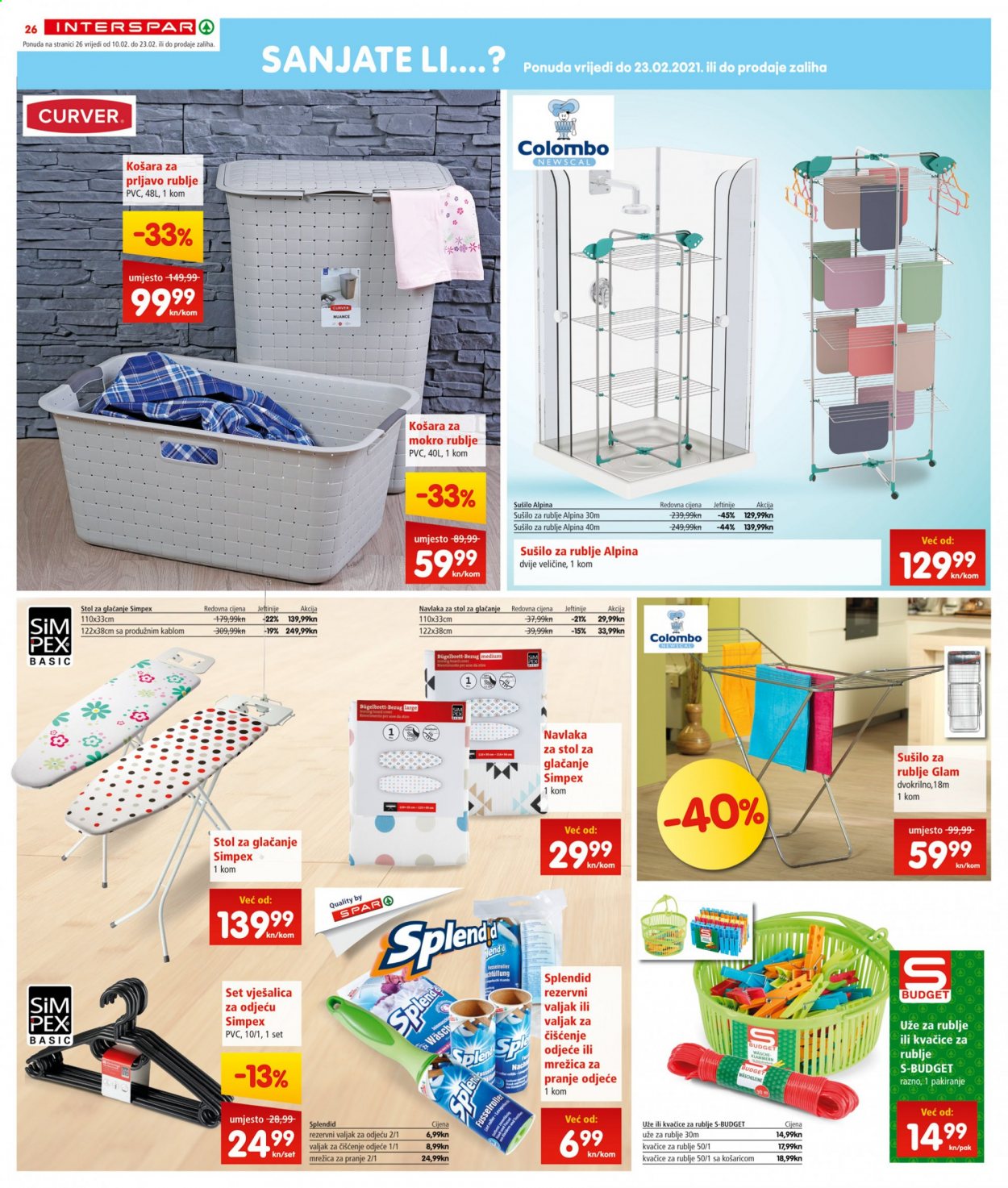 INTERSPAR katalog - 10.02.2021. - 16.02.2021. Stranica 26