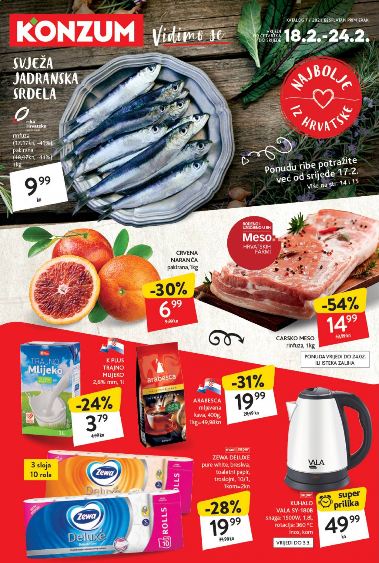 Konzum katalog - 18.02.2021. - 24.02.2021. Stranica 1