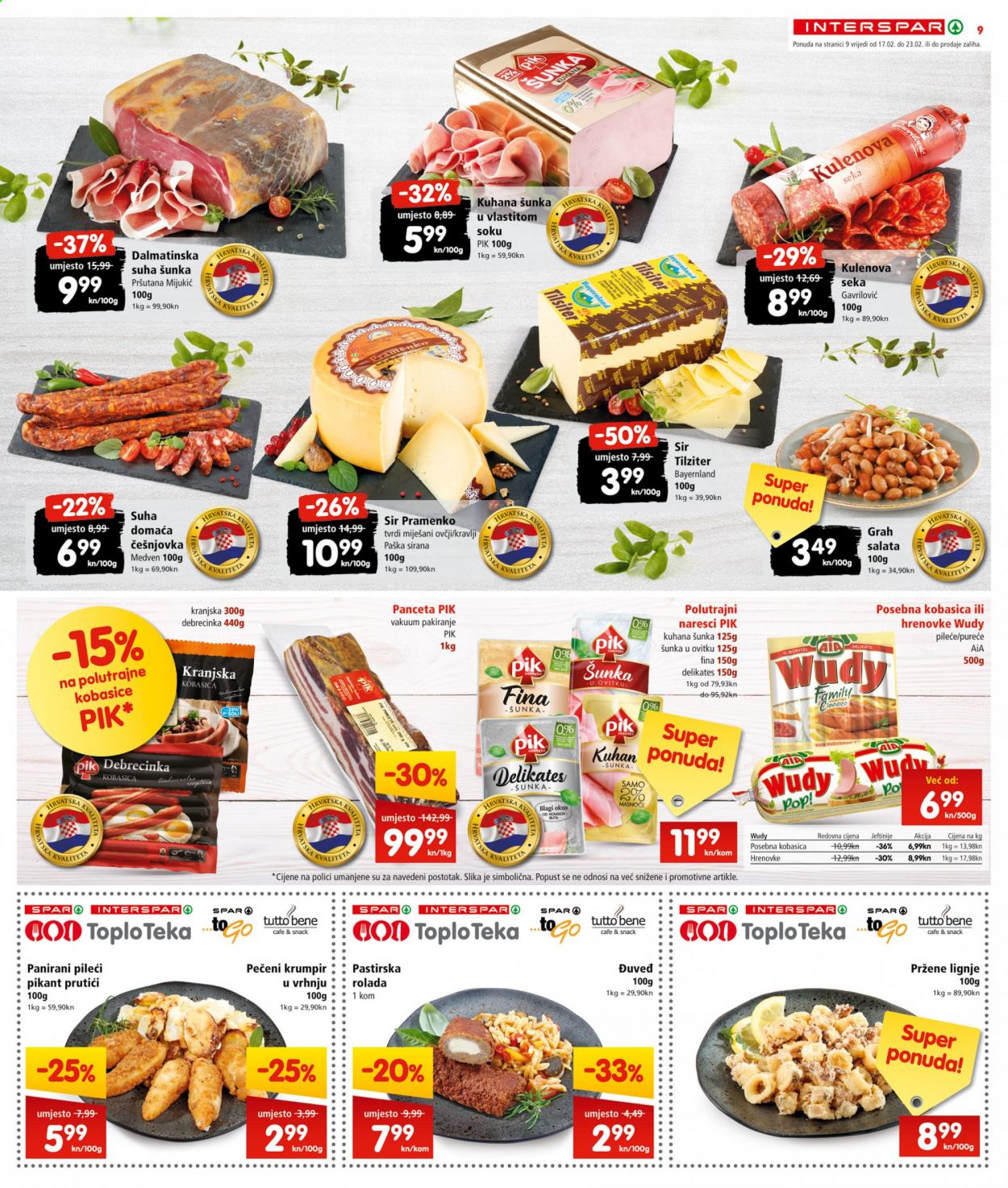 INTERSPAR katalog - 17.02.2021. - 23.02.2021. Stranica 9