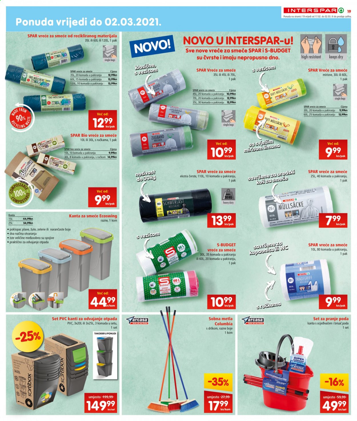 INTERSPAR katalog - 17.02.2021. - 23.02.2021. Stranica 19