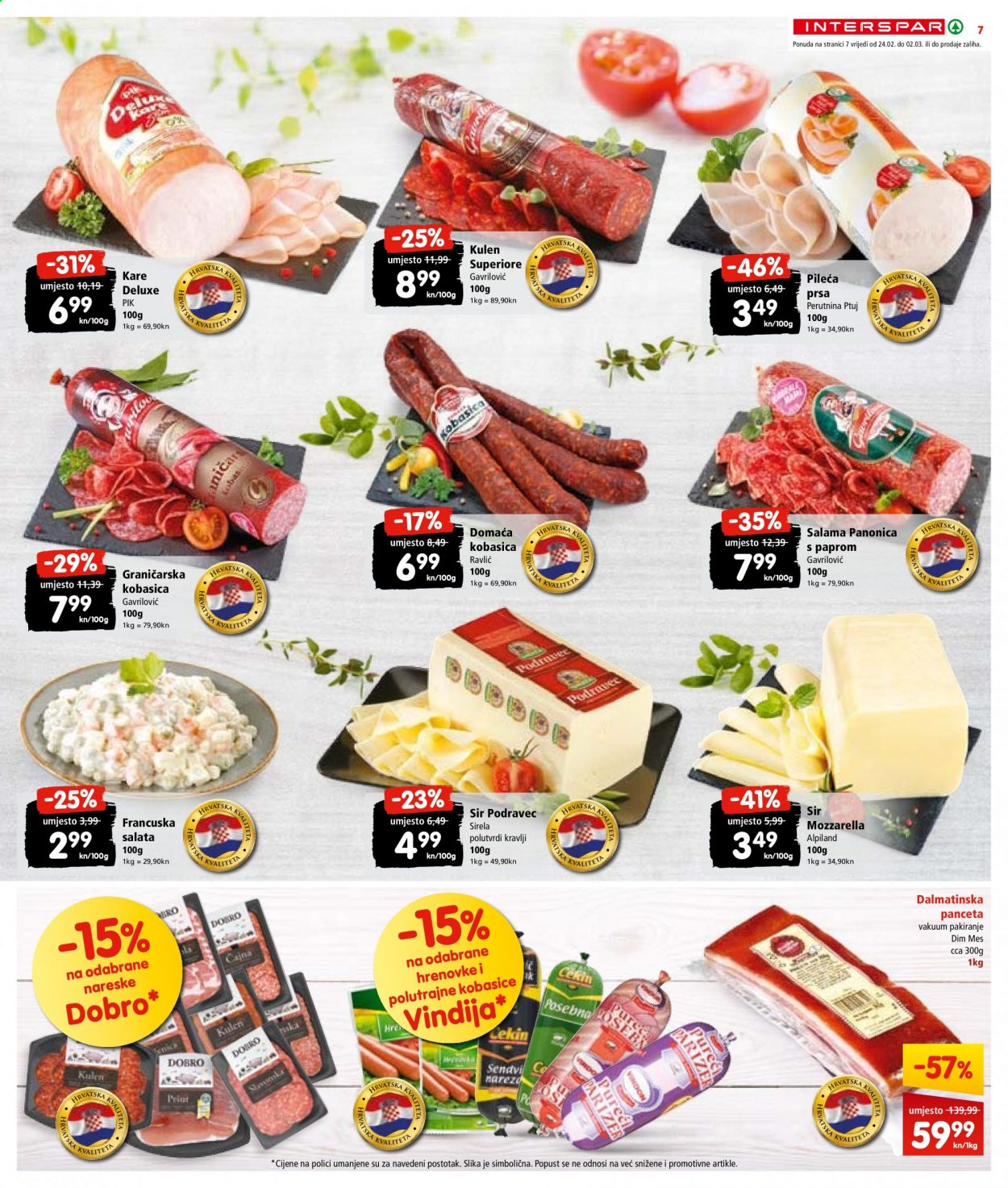 INTERSPAR katalog - 24.02.2021. - 02.03.2021. Stranica 7