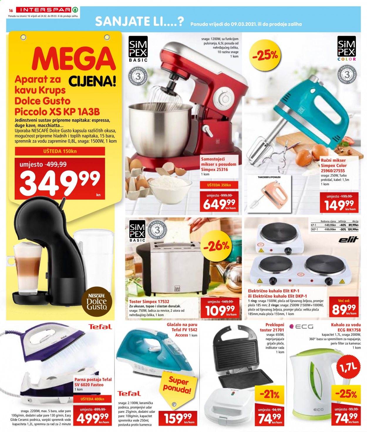 INTERSPAR katalog - 24.02.2021. - 02.03.2021. Stranica 16