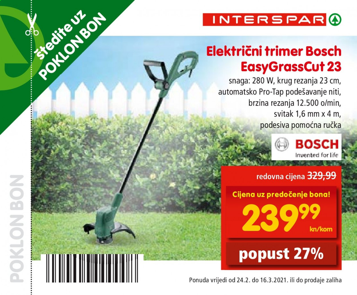 INTERSPAR katalog - 24.02.2021. - 16.03.2021. Stranica 33