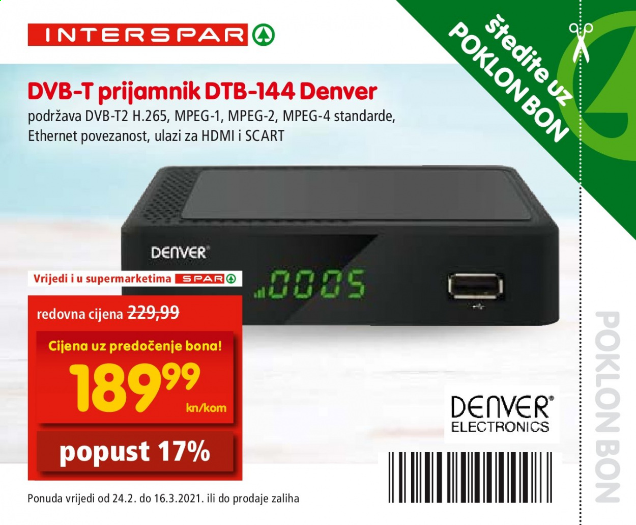 INTERSPAR katalog - 24.02.2021. - 16.03.2021. Stranica 42