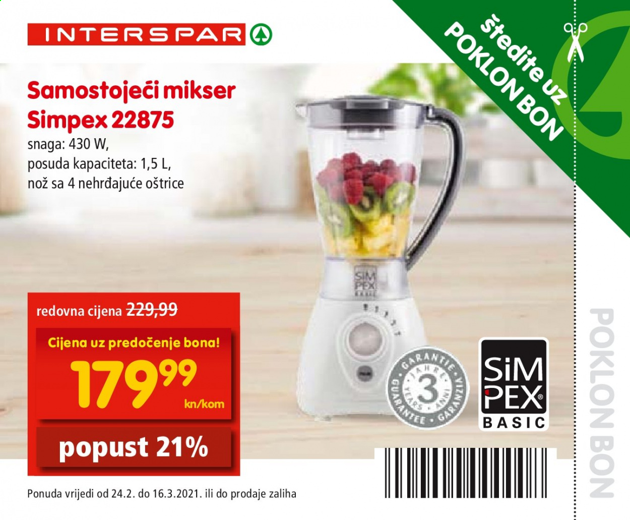INTERSPAR katalog - 24.02.2021. - 16.03.2021. Stranica 58