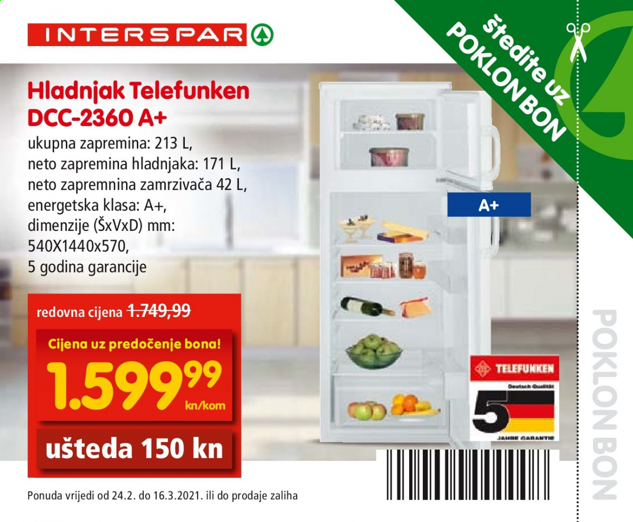 INTERSPAR katalog - 24.02.2021. - 16.03.2021. Stranica 62