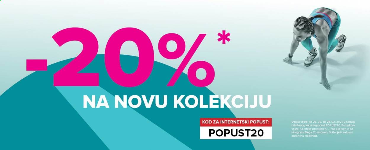 Hervis katalog - 26.02.2021. - 28.02.2021. Stranica 1