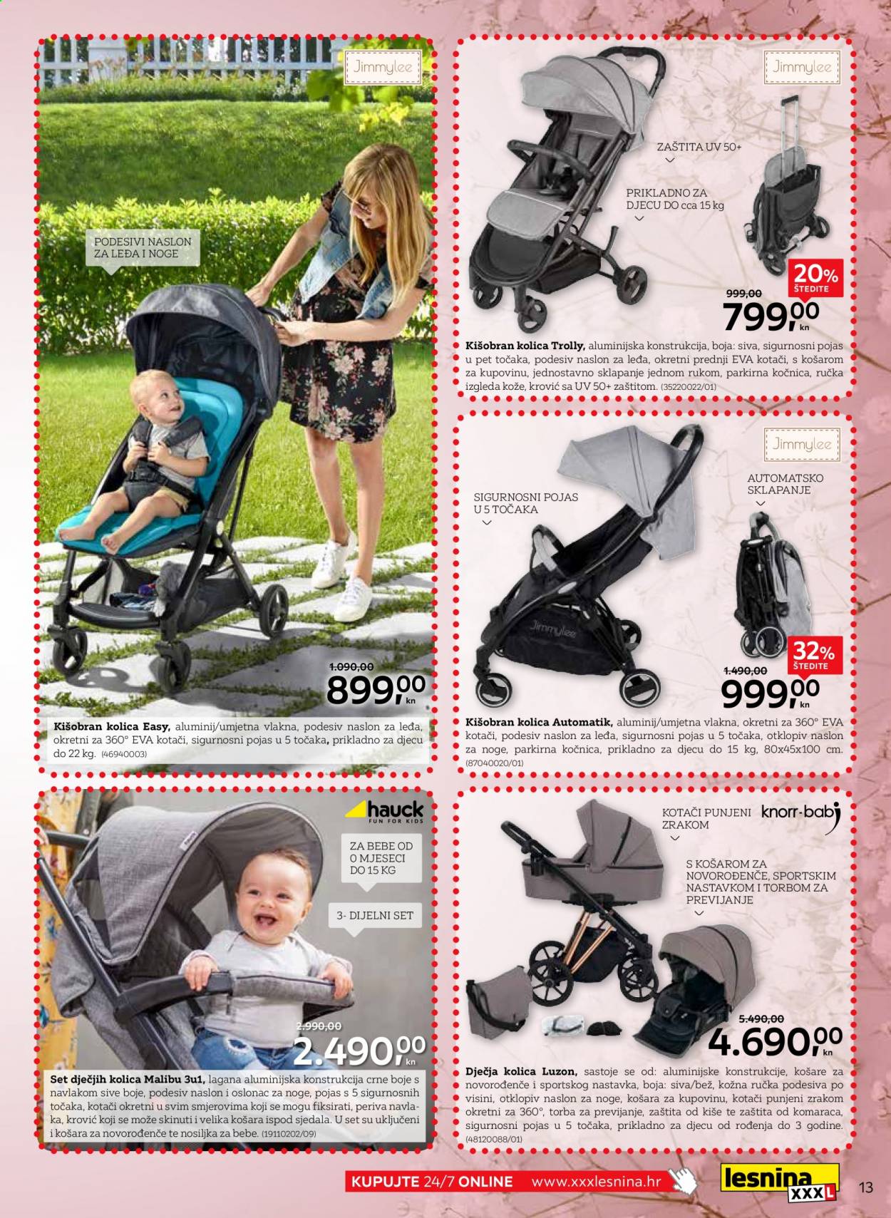 thumbnail - Lesnina katalog - 01.03.2021. - 31.03.2021. - Sniženi proizvodi - torba, nosiljka za bebe, kolica. Stranica 13.