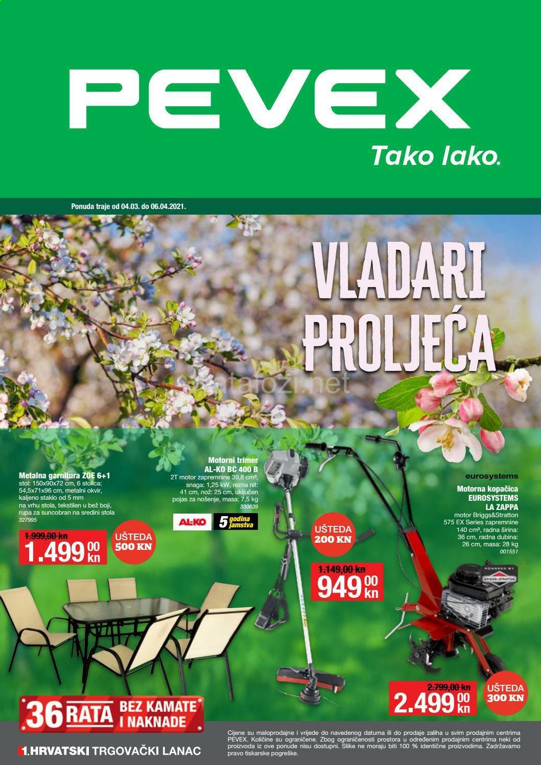 Pevex katalog - 04.03.2021. - 06.04.2021. Stranica 1