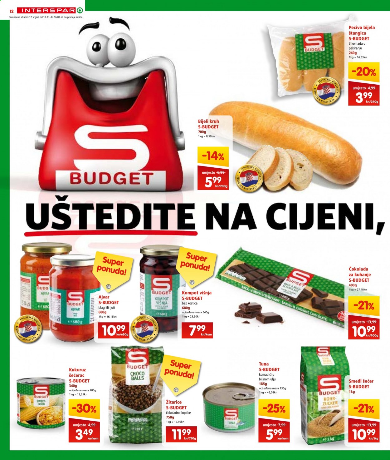 INTERSPAR katalog - 10.03.2021. - 16.03.2021. Stranica 12