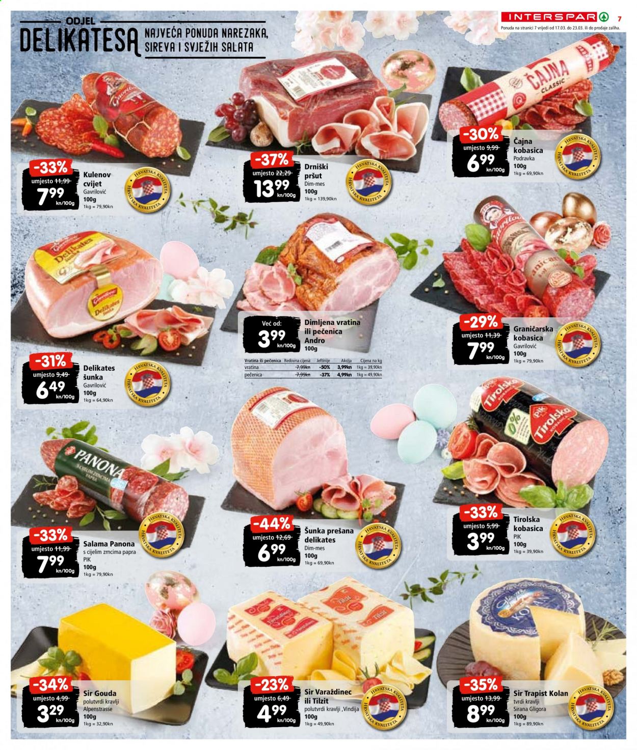 INTERSPAR katalog - 17.03.2021. - 23.03.2021. Stranica 7