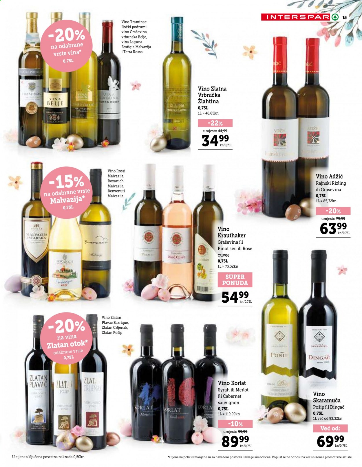INTERSPAR katalog - 18.03.2021. - 04.04.2021. Stranica 15