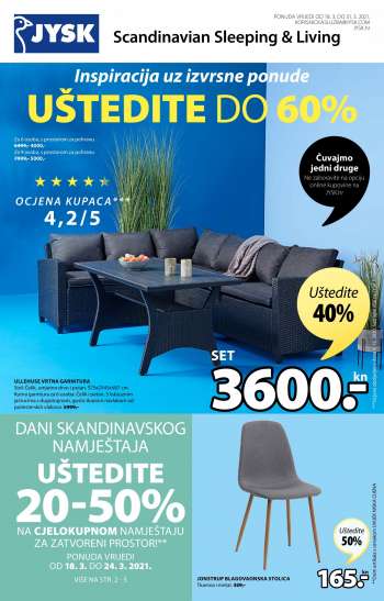 JYSK katalog - 18.03.2021. - 31.03.2021.